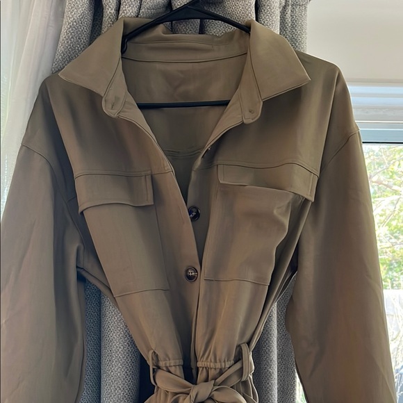 Cupshe Jackets & Blazers - CUPSHE PANTSUIT Women's TAN BUTTON DOWN BRAND NEW SIZE XL